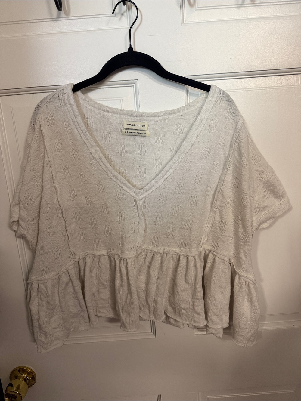 Urban Outfitters Cream V-Neck